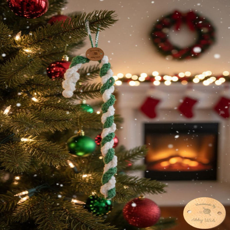 Candy cane decoration