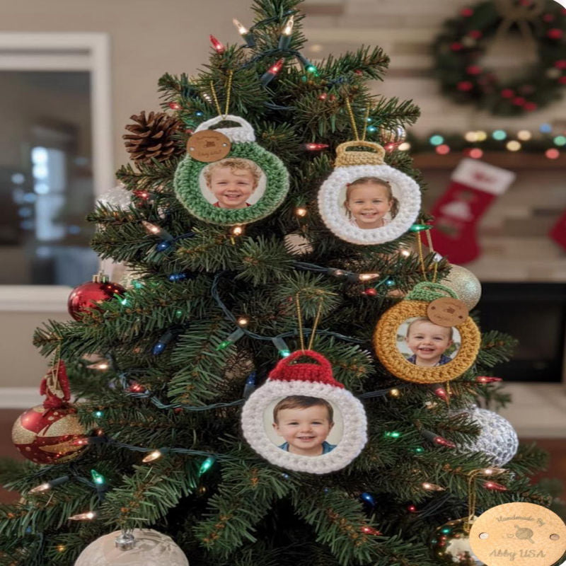 Photo Christmas Ornament set of 4