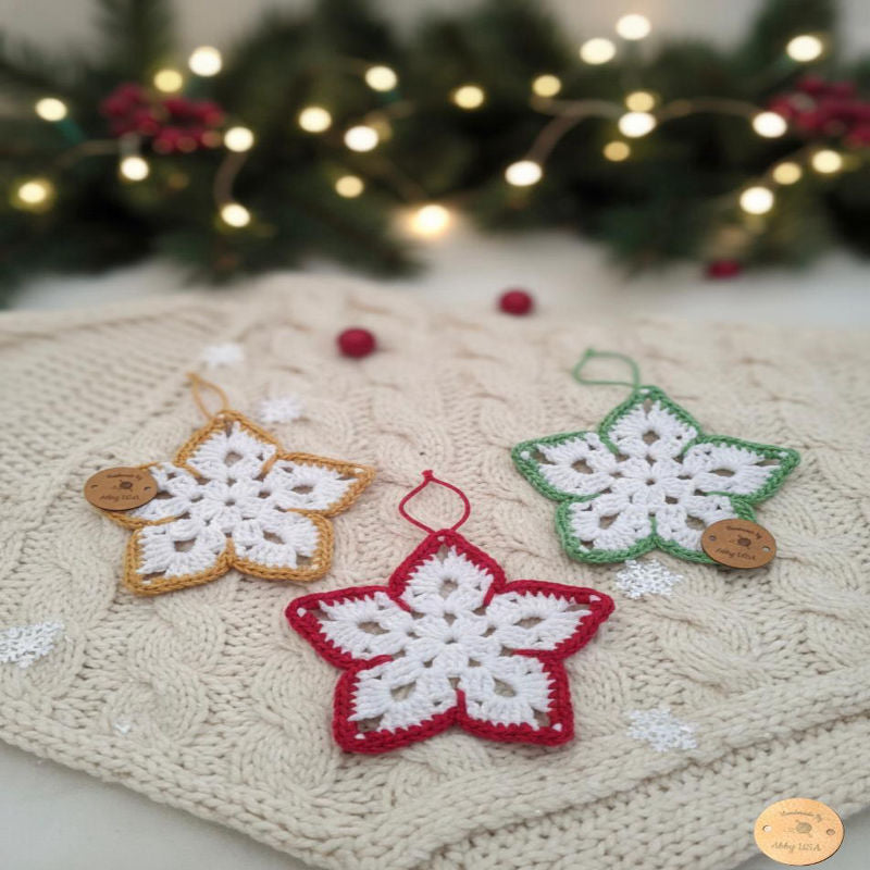 Christmas Star Ornament Set of 3